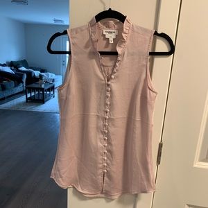 Express portofino sleeveless light pink blouse